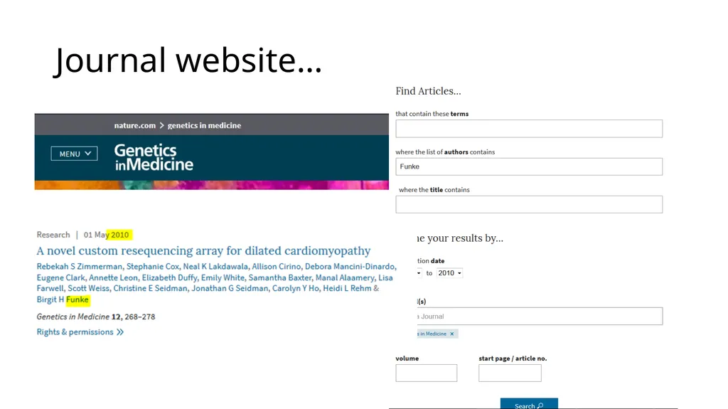 Sequence Variant Literature Search Tips and Tricks - slide 16 of 21