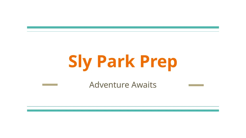 Sly Park Prep Adventure Awaits Community Circle - slide 1 of 17