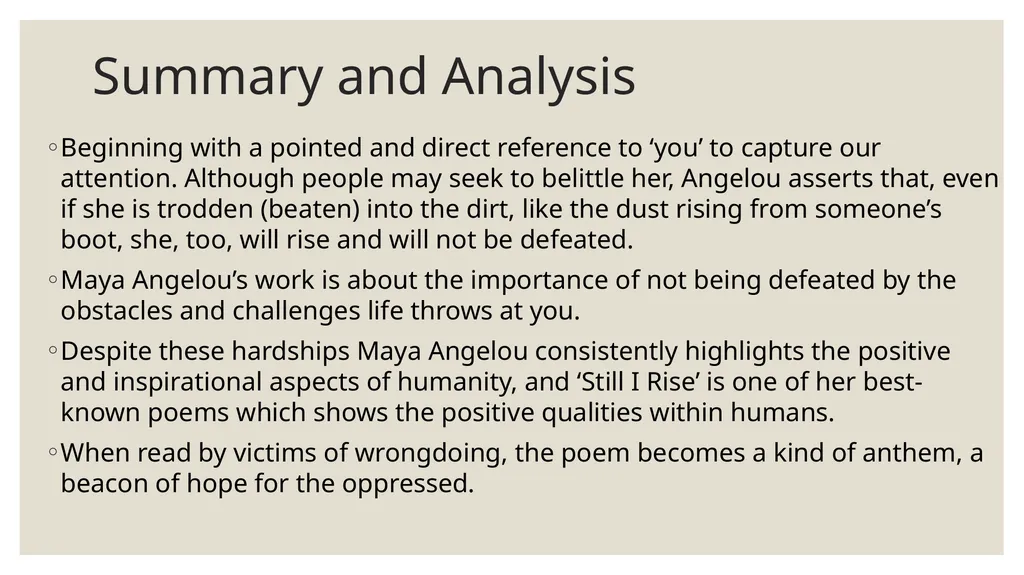 Maya Angelou Maya Angelou Maya Angelou was an - slide 10 of 12