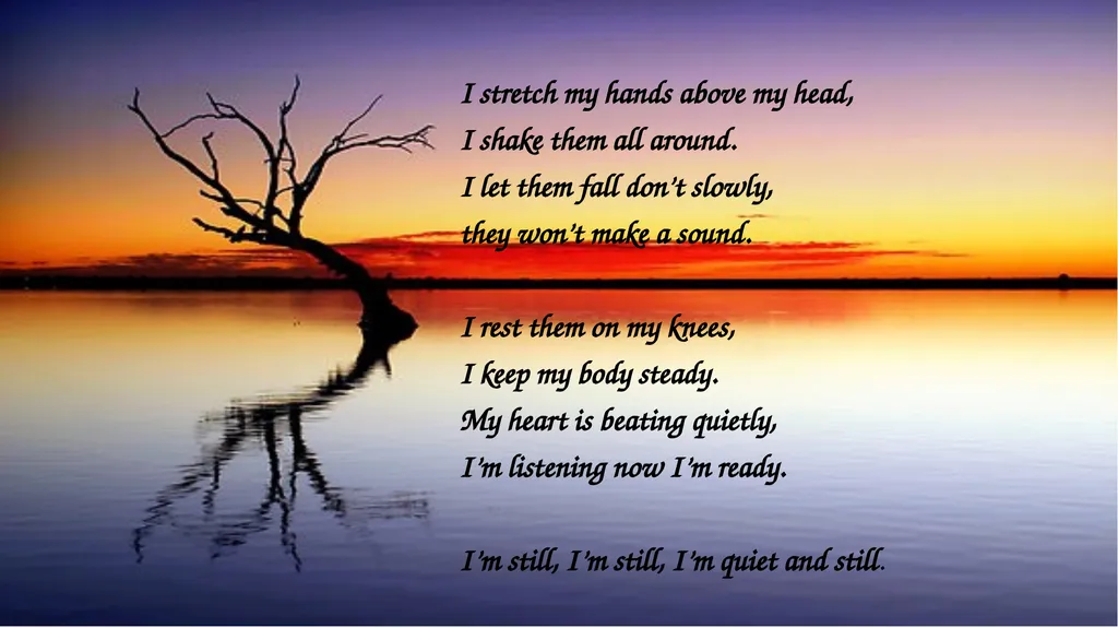 Quiet and Still Geraldine Doggett I stretch my - slide 2 of 2