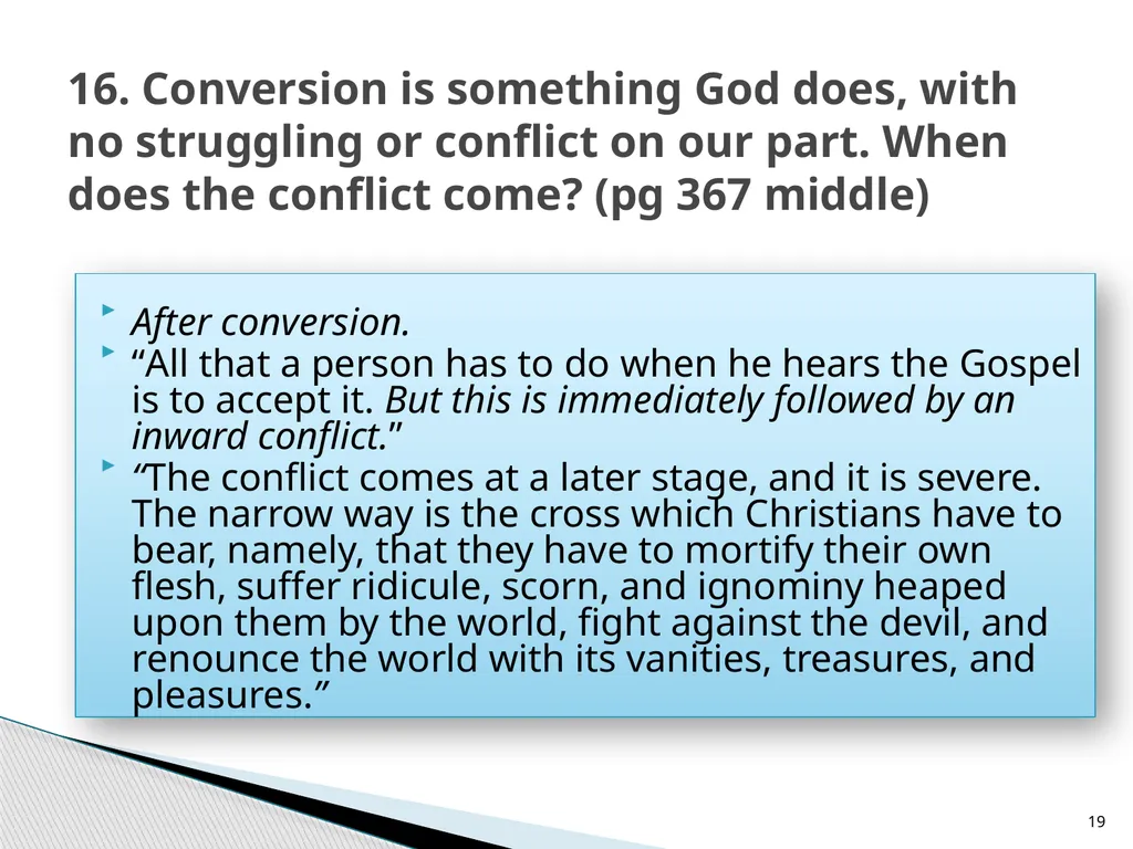 The Proper Distinction Between Law and Gospel by - slide 19 of 26