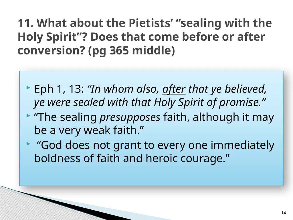 The Proper Distinction Between Law and Gospel by - slide 14 of 26