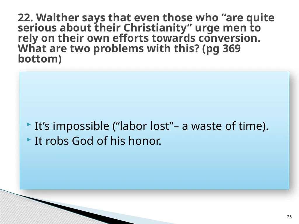 The Proper Distinction Between Law and Gospel by - slide 25 of 26