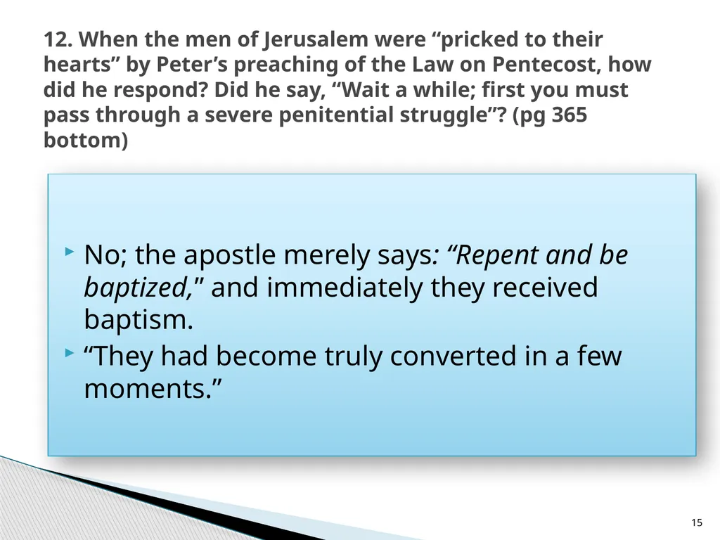 The Proper Distinction Between Law and Gospel by - slide 15 of 26