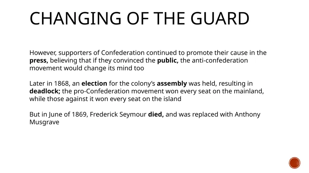 BC and Confederation The Gold Rush Fades By the - slide 8 of 10