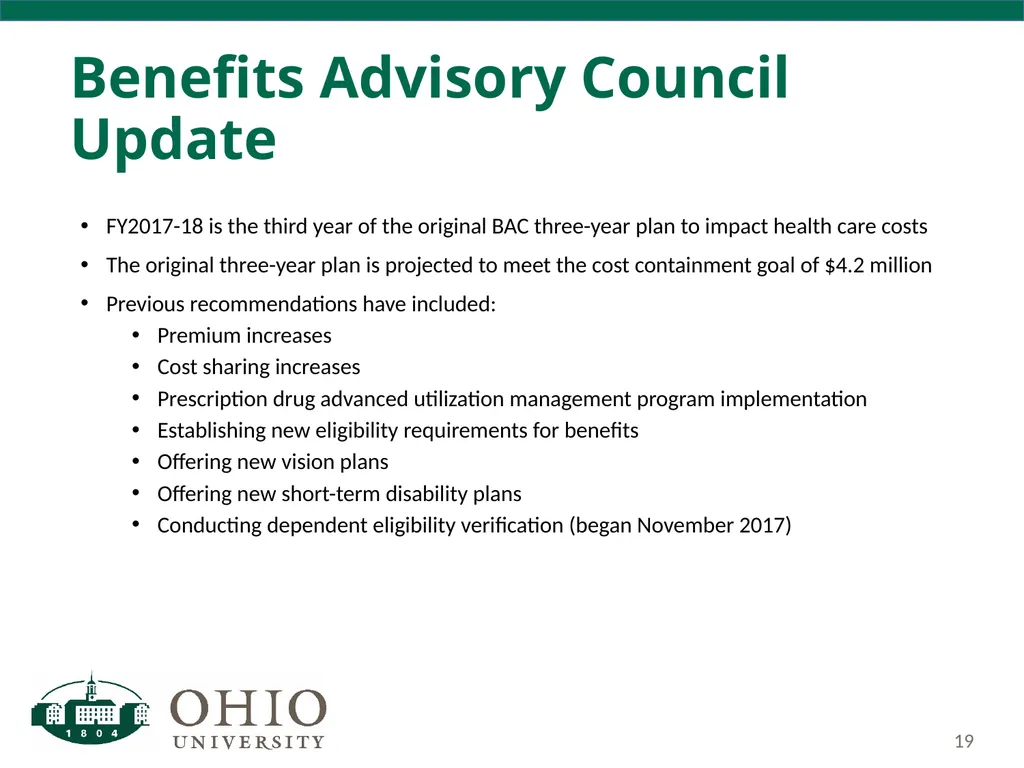 Business Forum Thursday, December 7, 2017 Baker - slide 19 of 59