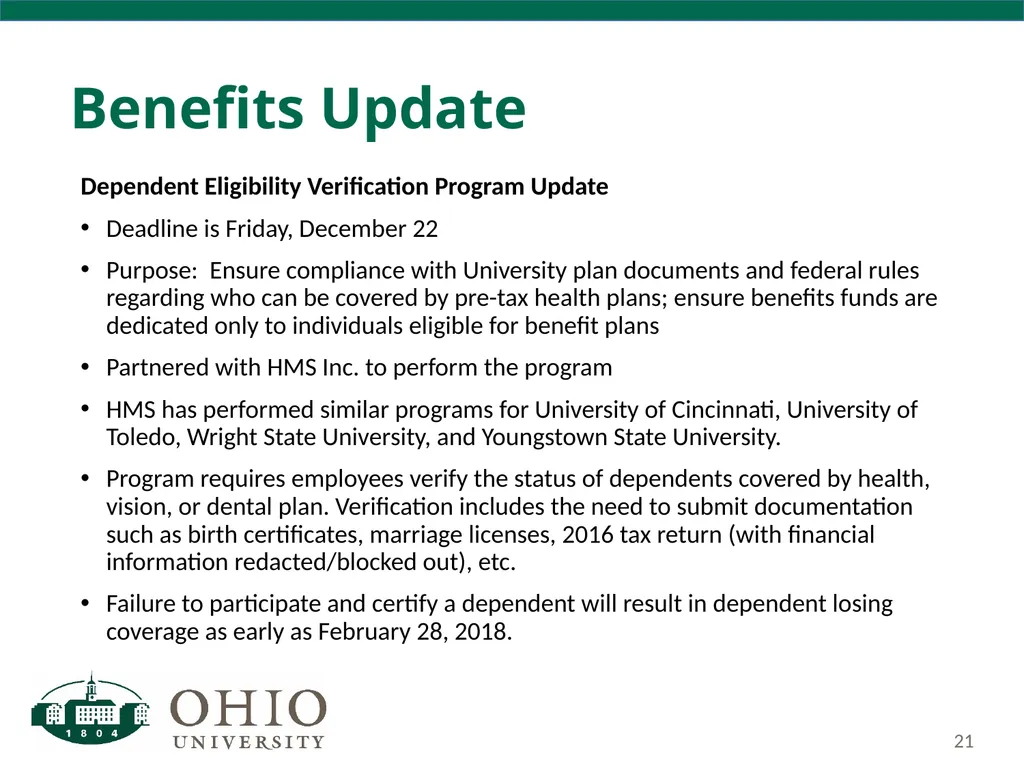 Business Forum Thursday, December 7, 2017 Baker - slide 21 of 59