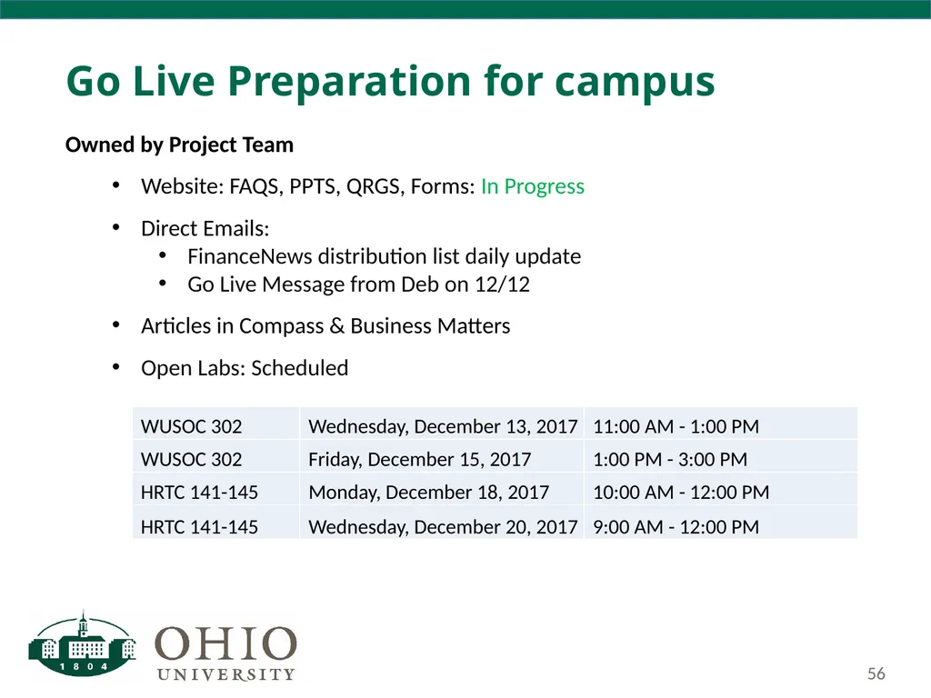 Business Forum Thursday, December 7, 2017 Baker - slide 56 of 59