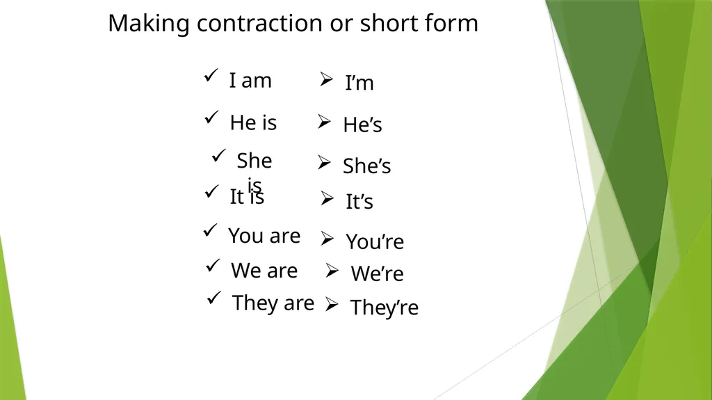WELCOME TO THIS PRESENTATION “Verb to be” - slide 7 of 9