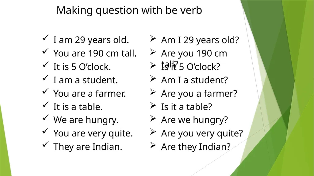 WELCOME TO THIS PRESENTATION “Verb to be” - slide 9 of 9