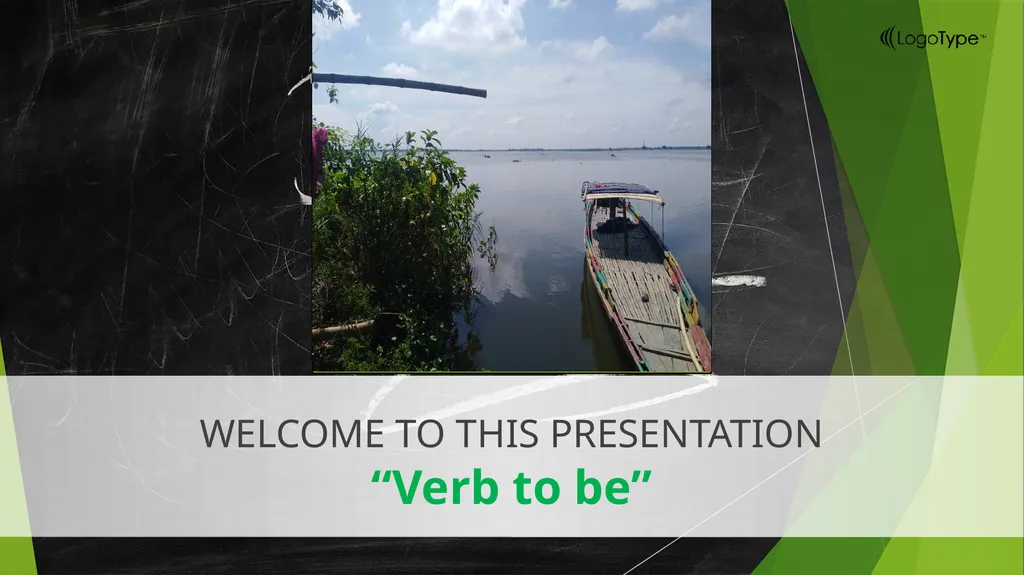 WELCOME TO THIS PRESENTATION “Verb to be” - slide 1 of 9