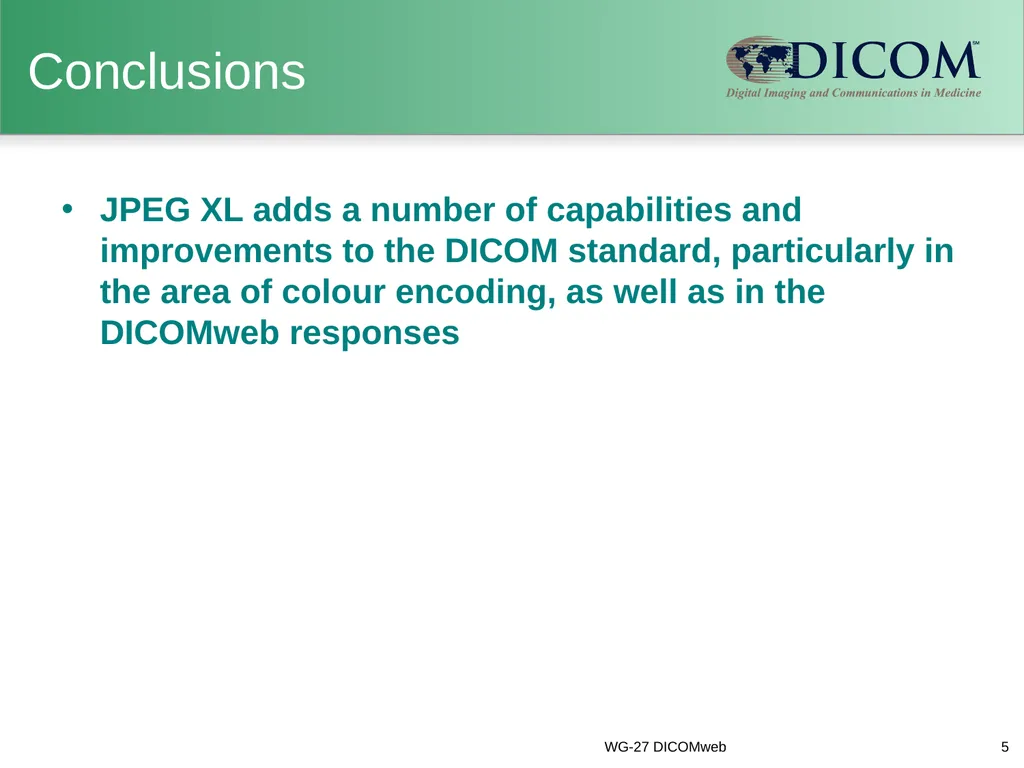 Overview: JPEG XL Compression WG-04 Bill Wallace - slide 5 of 5
