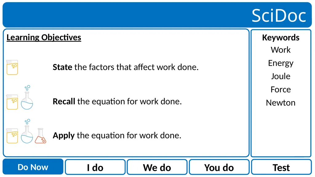 Work done Work Energy Joule Force Newton State the - slide 2 of 17