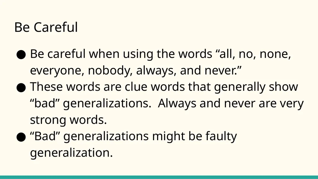 Generalization Ms. Morgan What is a - slide 5 of 10