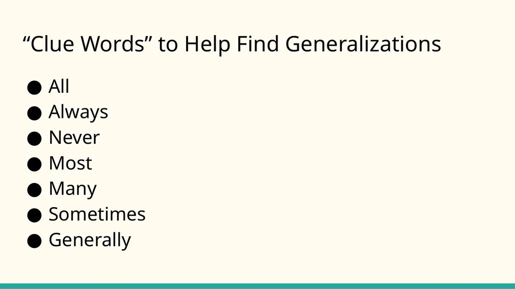 Generalization Ms. Morgan What is a - slide 4 of 10