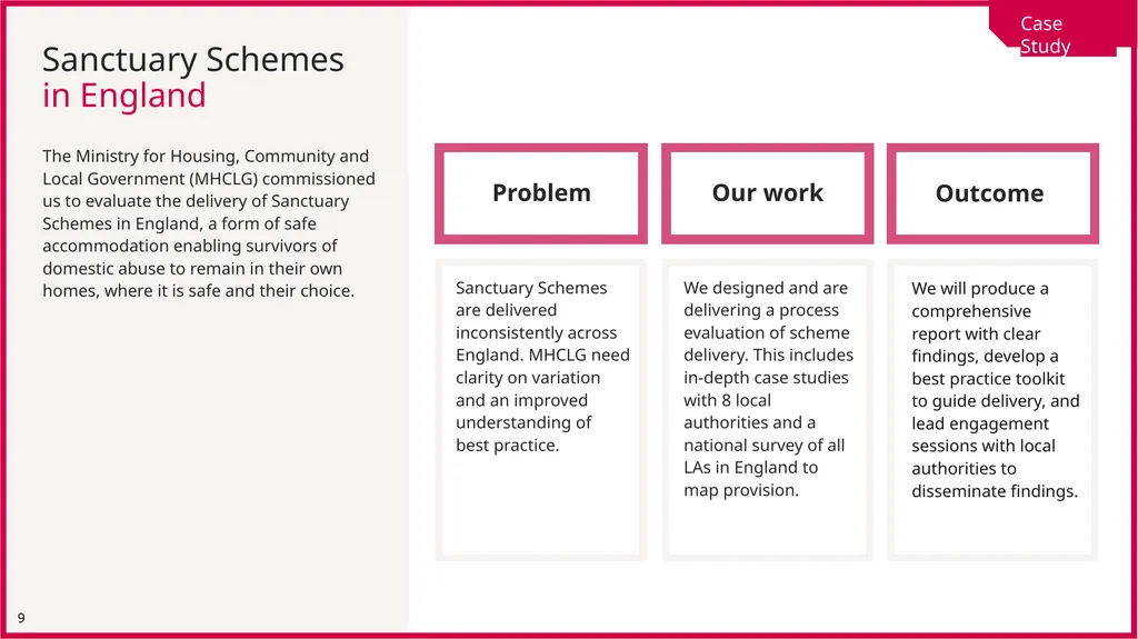 Evaluation Services Unit Delivering high-quality, - slide 9 of 10