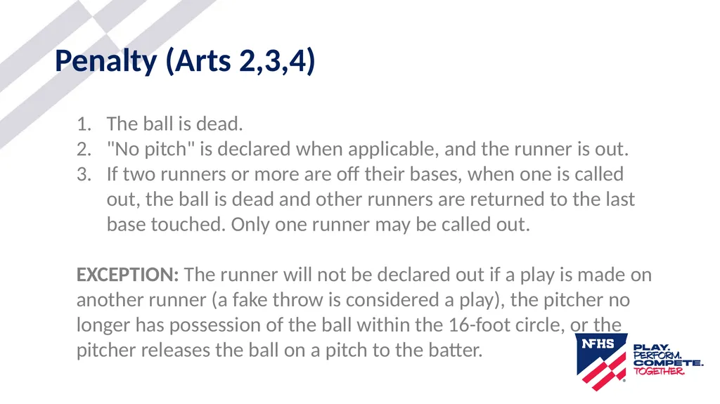 2025-26 NFHS Softball Look-Back Rule Updated - slide 16 of 17