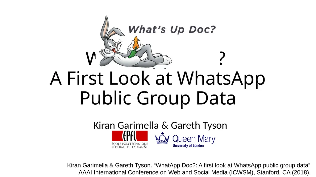 WhatsApp, Doc? A First Look at WhatsApp Public - slide 1 of 10