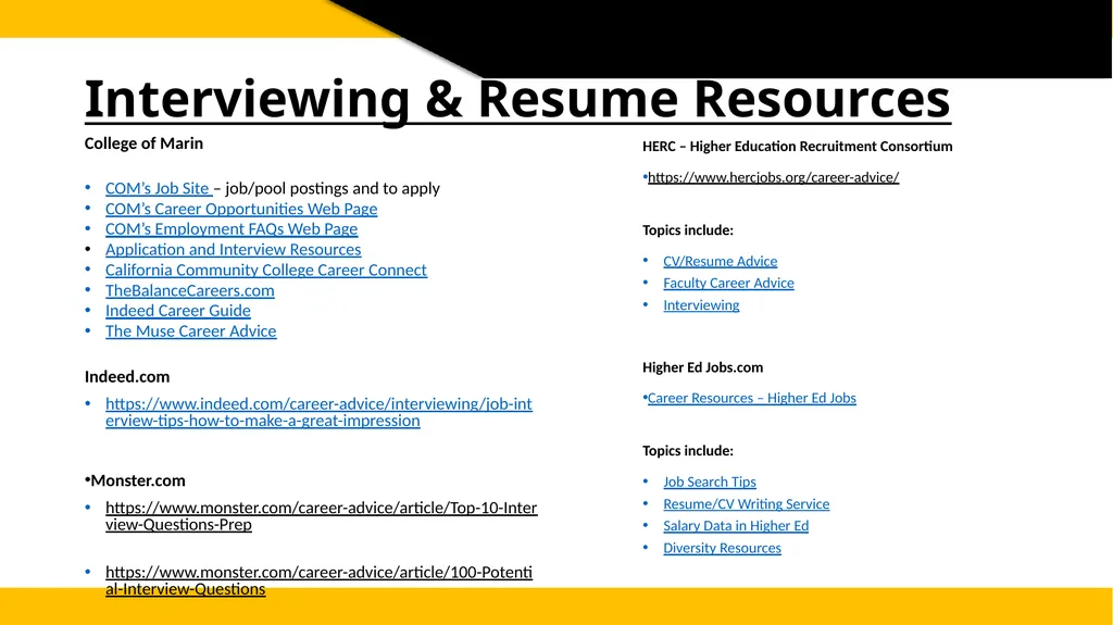 College of Marin Human Resources Department - slide 9 of 9