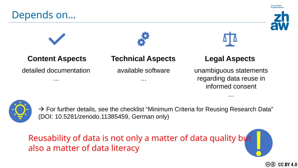 What Does ‘Reusable’ Mean for Datasets? Insights - slide 10 of 10