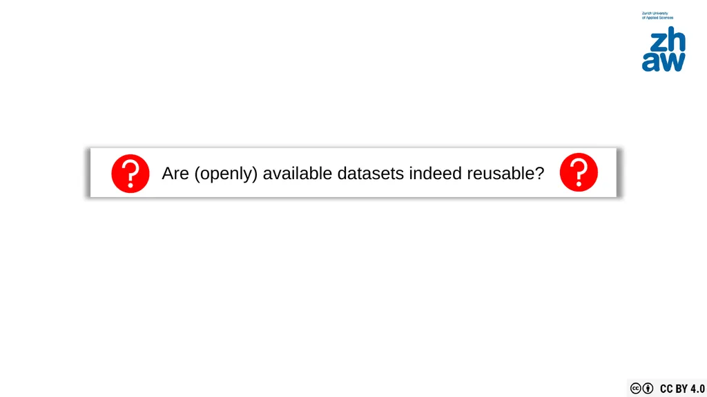 What Does ‘Reusable’ Mean for Datasets? Insights - slide 9 of 10