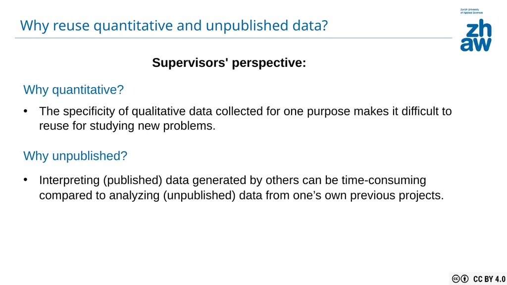 What Does ‘Reusable’ Mean for Datasets? Insights - slide 7 of 10