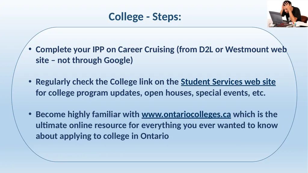 Applying to College & University in Ontario - slide 4 of 26