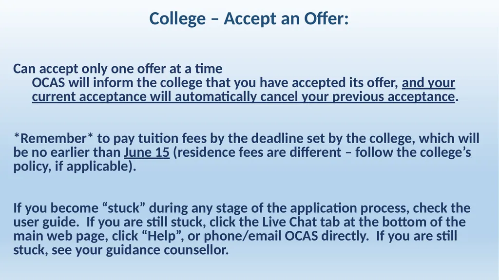 Applying to College & University in Ontario - slide 16 of 26