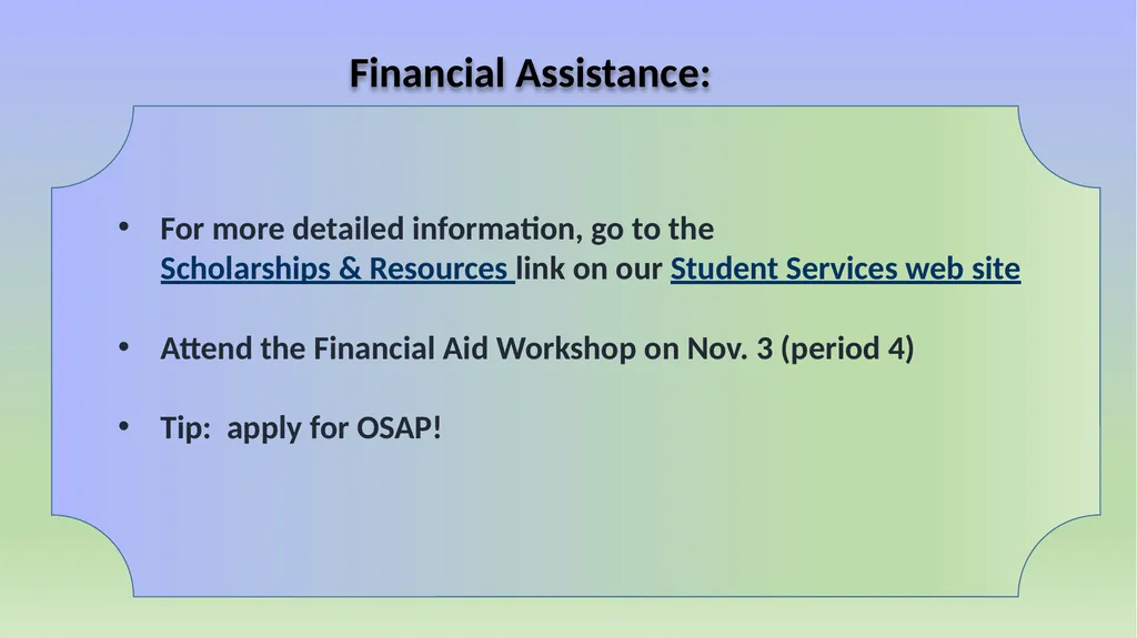 Applying to College & University in Ontario - slide 24 of 26