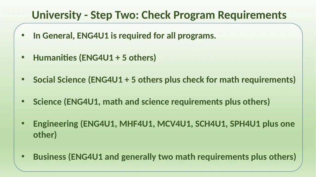 Applying to College & University in Ontario - slide 8 of 26