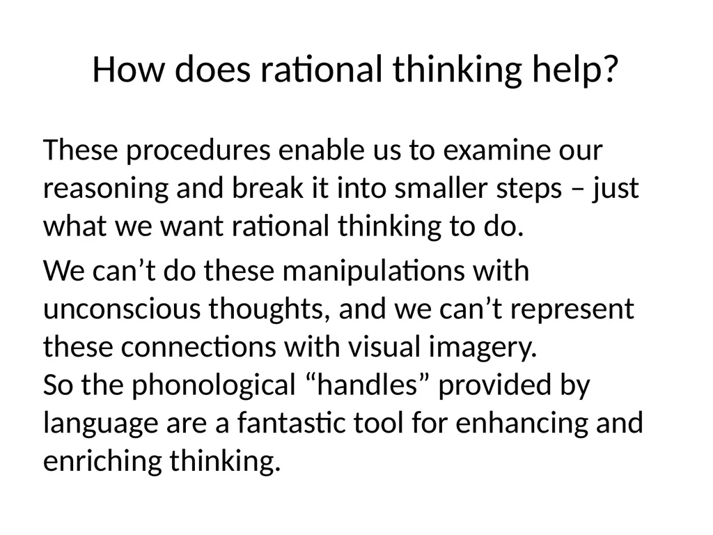 Language, Meaning, and Rational Thought Ray - slide 95 of 111