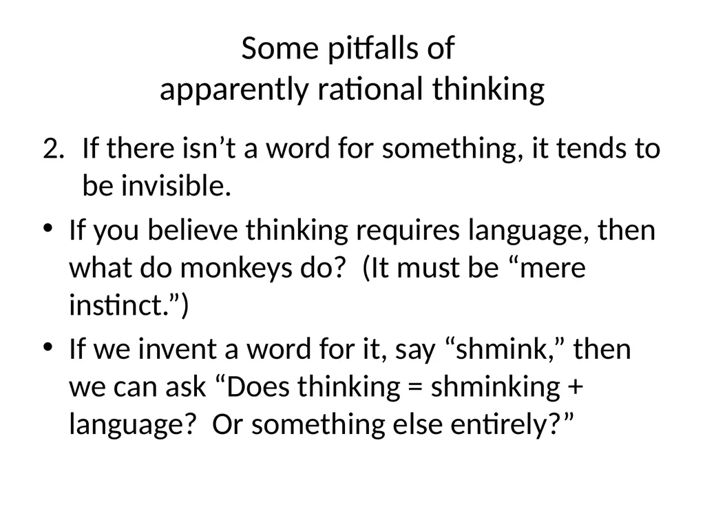 Language, Meaning, and Rational Thought Ray - slide 98 of 111