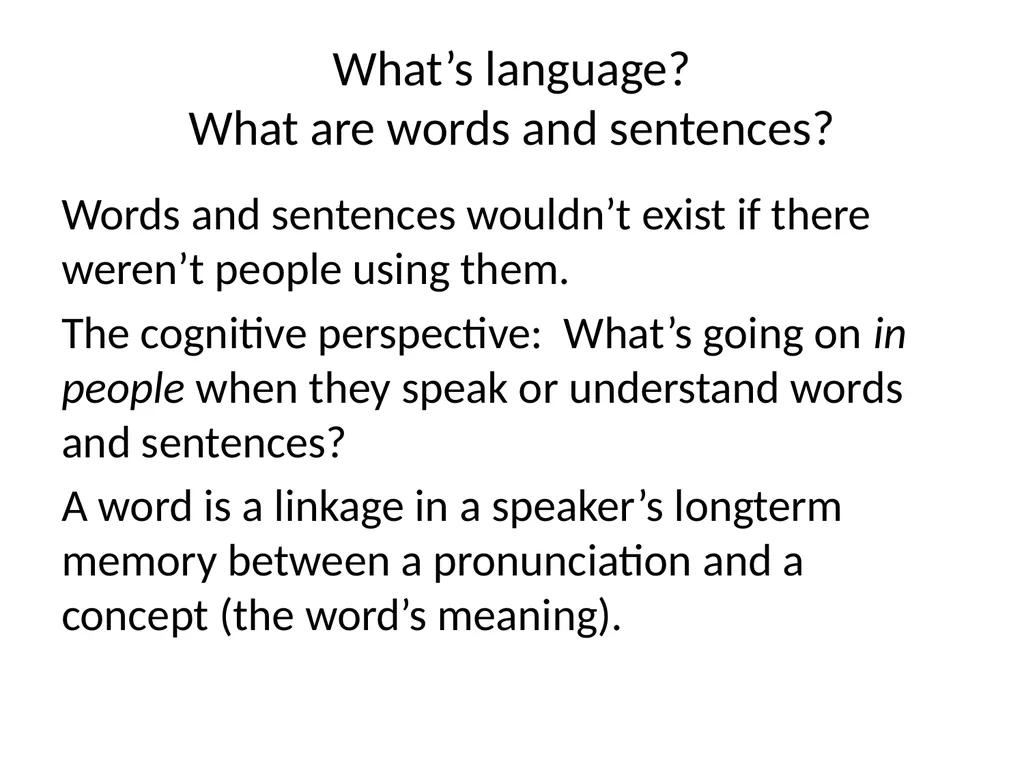 Language, Meaning, and Rational Thought Ray - slide 17 of 111