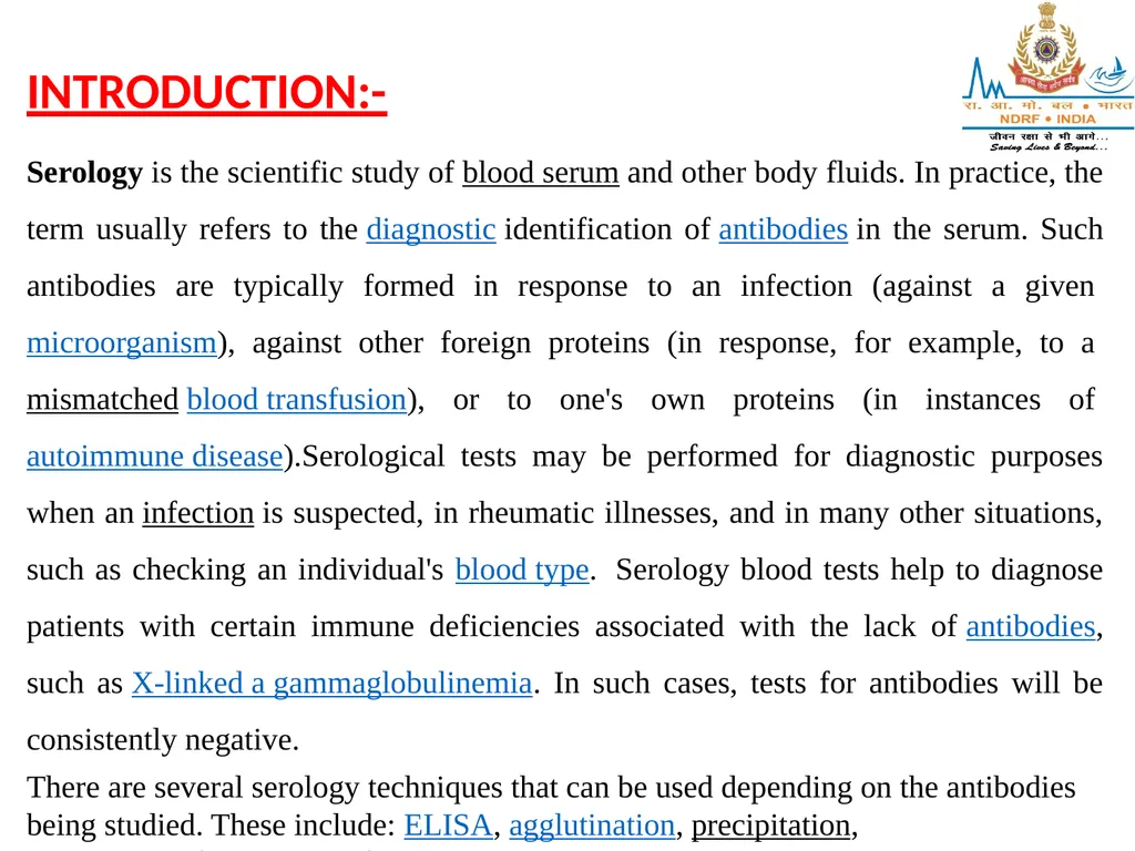 SEROLOGY LESSON -11 By OMKAR YADAV INSP/PH Upon - slide 3 of 43