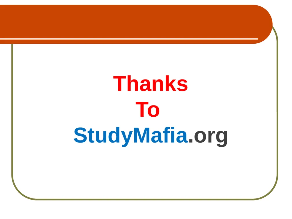 StudyMafia.Org Submitted To: Submitted By: - slide 20 of 20
