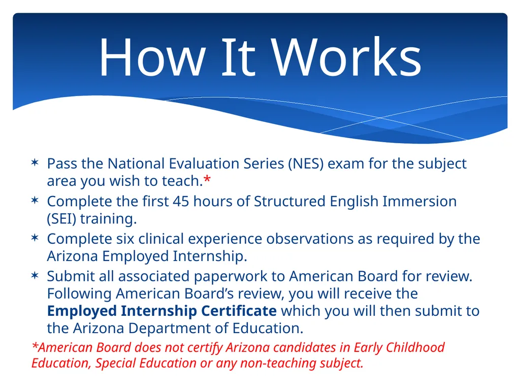Program Overview for Arizona For more information, - slide 6 of 12