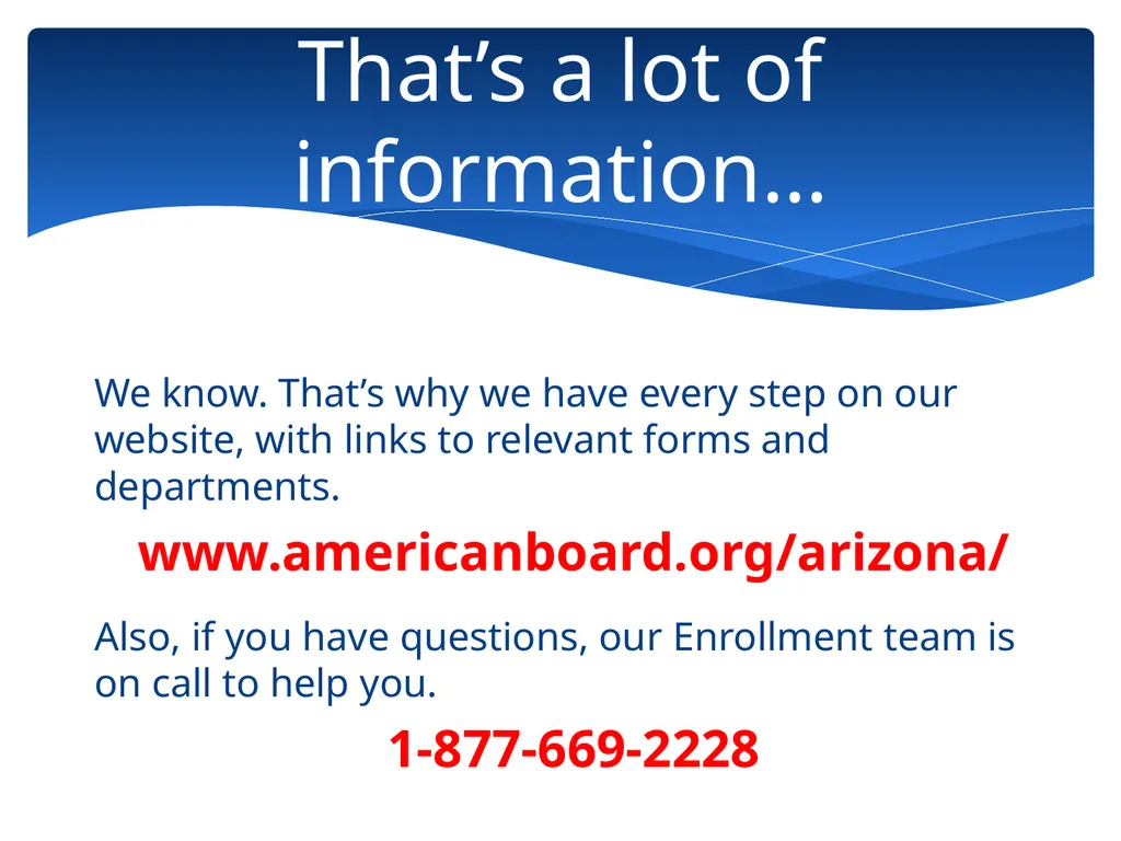 Program Overview for Arizona For more information, - slide 9 of 12