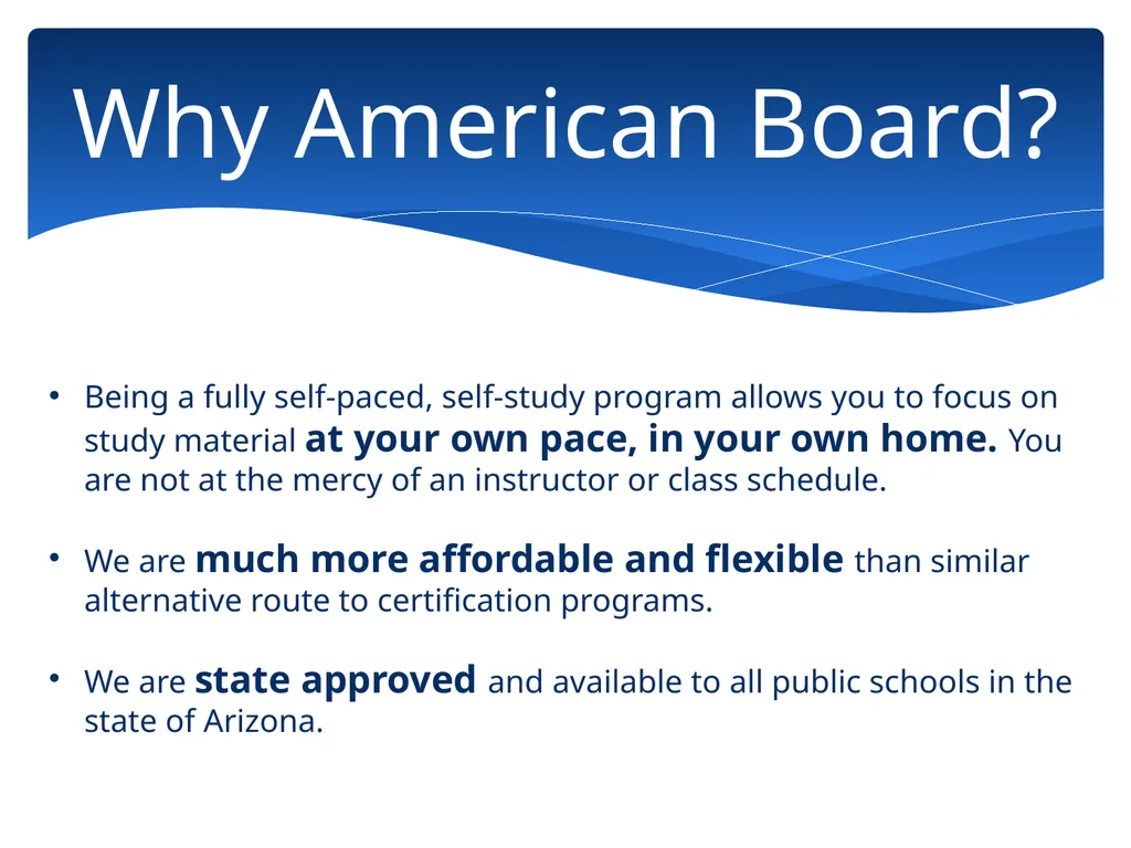 Program Overview for Arizona For more information, - slide 10 of 12