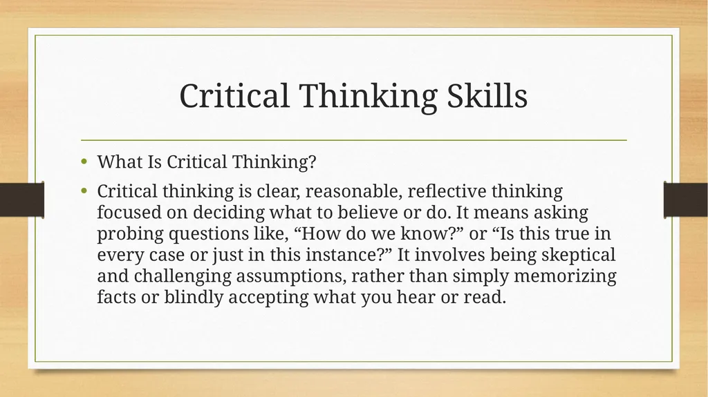 Critical Thinking and Decision Making Chapter 6 - slide 11 of 25