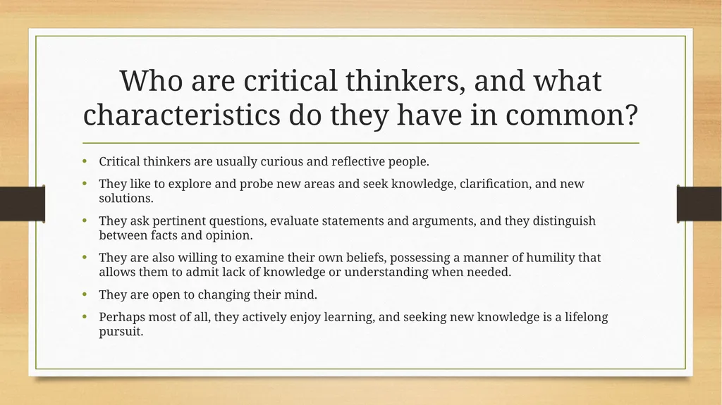 Critical Thinking and Decision Making Chapter 6 - slide 12 of 25
