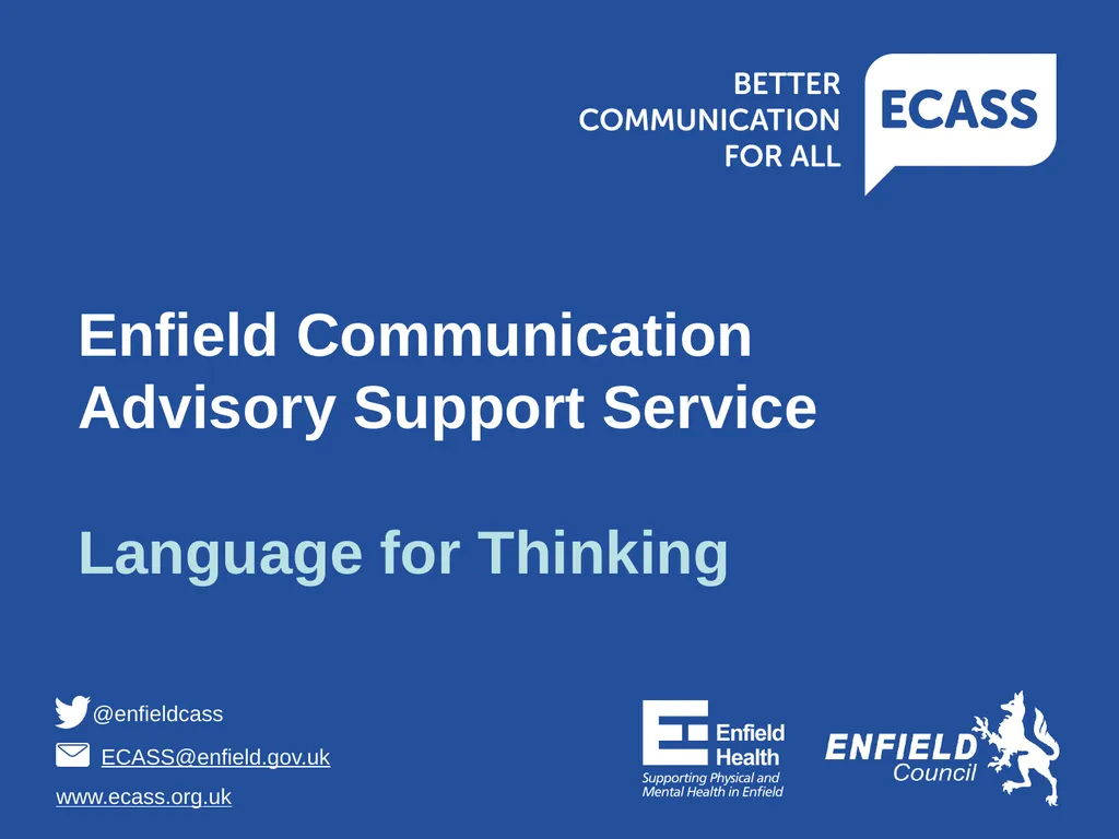 Enfield Communication Advisory Support Service - slide 1 of 11