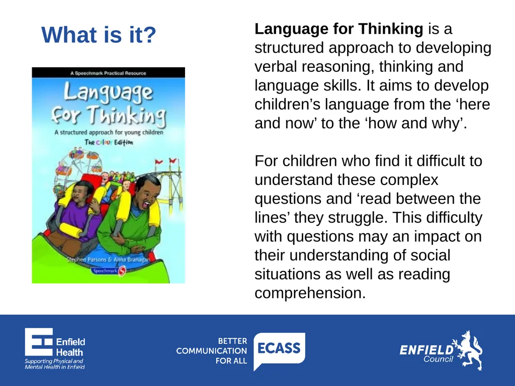 Enfield Communication Advisory Support Service - slide 4 of 11