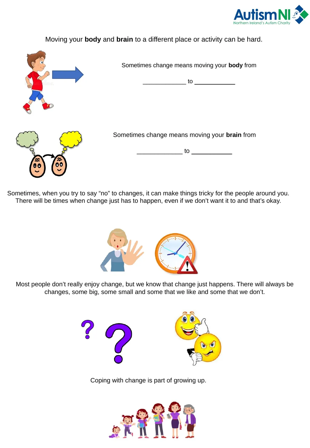 Coping with transitions and change A change is - slide 3 of 4