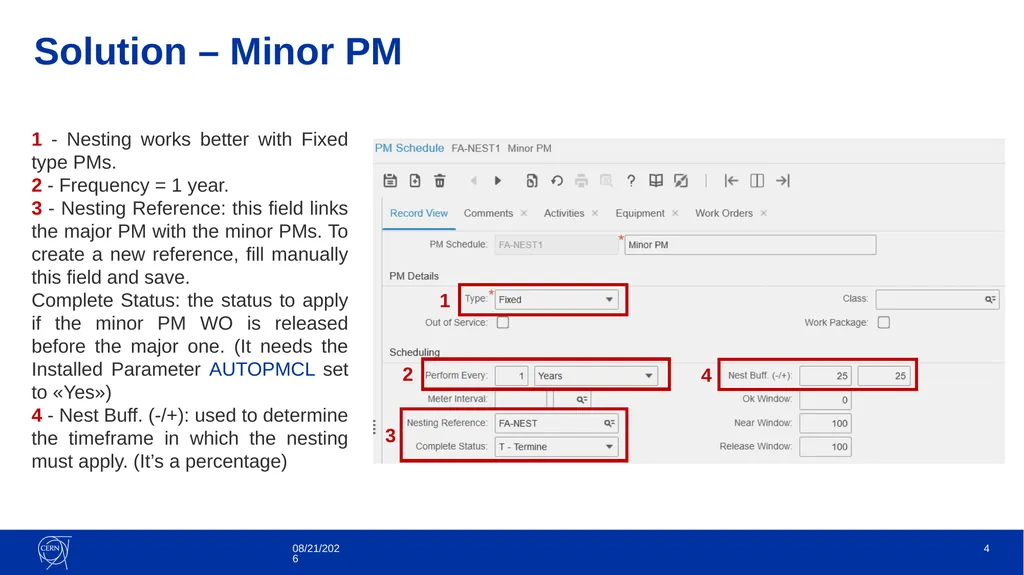 PM Schedules – Nesting Fabio Alfeo It’s a method - slide 4 of 9