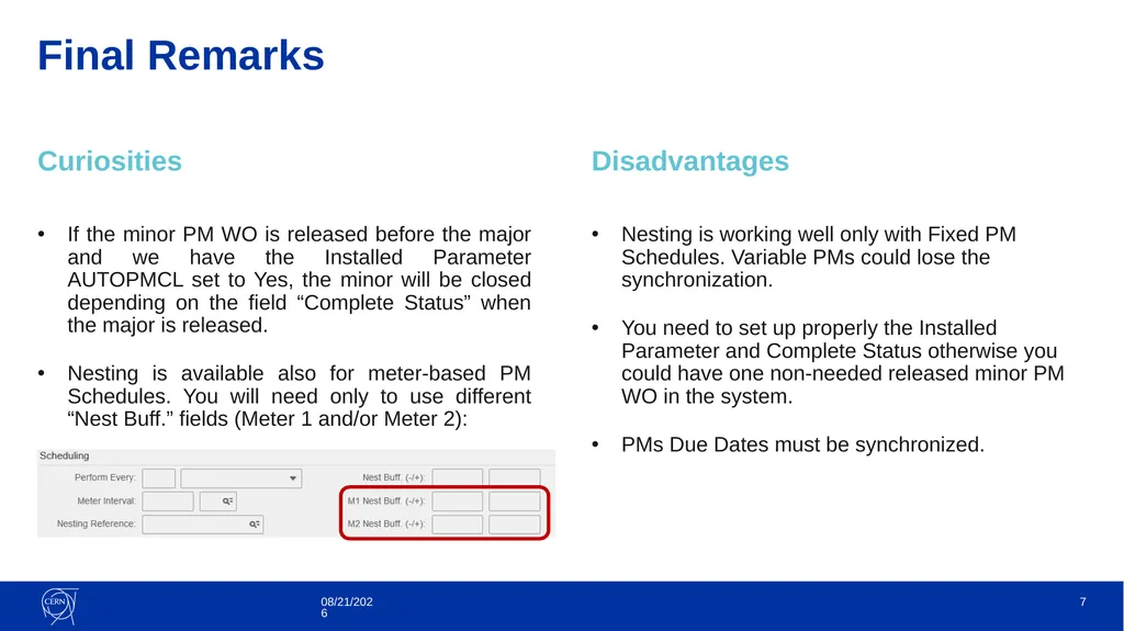 PM Schedules – Nesting Fabio Alfeo It’s a method - slide 7 of 9