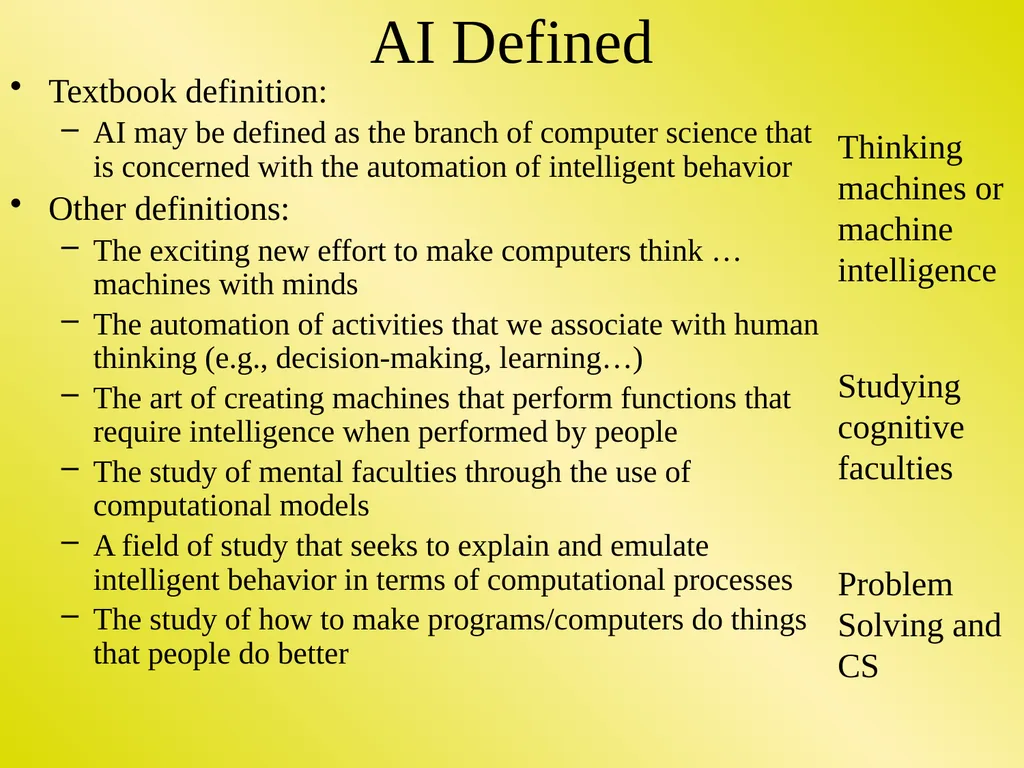 What is Intelligence? Let’s try to define - slide 3 of 17