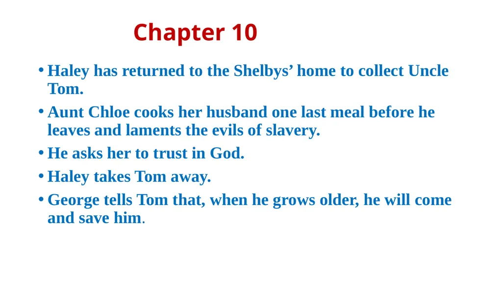 UNCLE TOM’S CABIN Harriet Beecher Stowe - slide 20 of 55