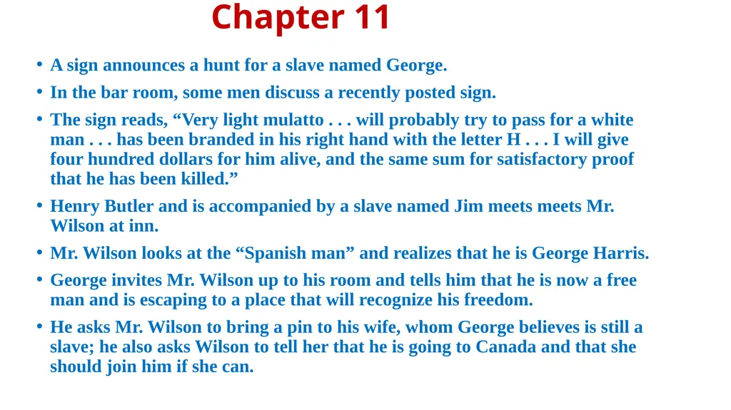 UNCLE TOM’S CABIN Harriet Beecher Stowe - slide 21 of 55