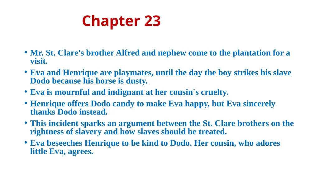 UNCLE TOM’S CABIN Harriet Beecher Stowe - slide 33 of 55