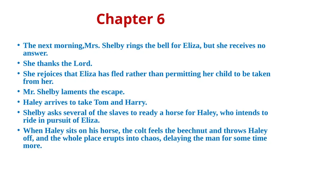 UNCLE TOM’S CABIN Harriet Beecher Stowe - slide 16 of 55